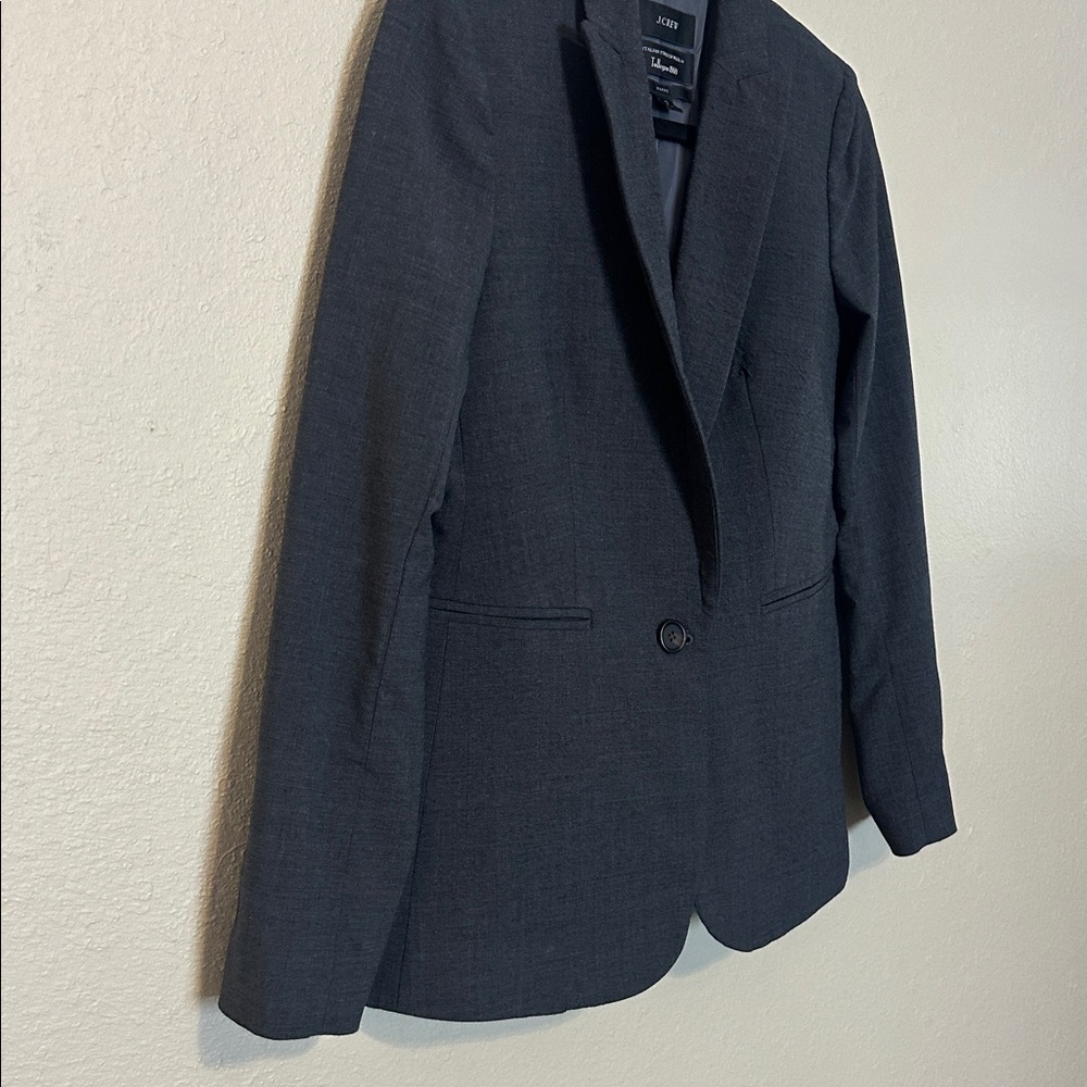 J.‎ Crew Parke Blazer in Italian Stretch Wool Gray Size 0 - Picture 4 of 8